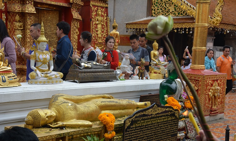 Wat Phra That Doi Suthep Temple- Chiang Mai’s Mountain Temple. Opening Hours, Entry Fee and Dress code for Chiang Mai’s Best Buddhist temple on the hill and How to go to Doi Sutep, One of the best and famous temples to visit in Chiang Mai - Thailand Tourism. Visit Wang Bua Ban and Montha Than Waterfalls on the way through Suthep road