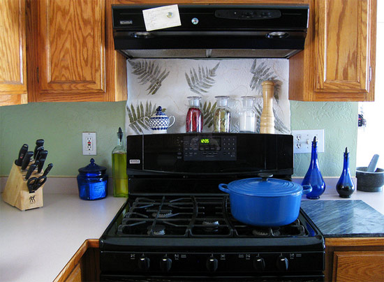 rice paper backsplash