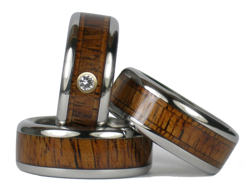 Koa Wood Rings