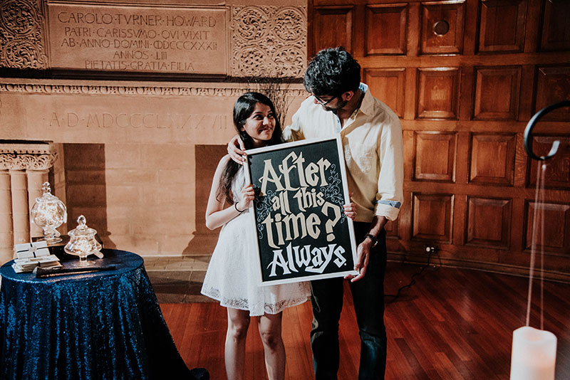 YES, we will marry this Harry Potter inspired proposal (with wands, robes, and the Unbreakable Vow!)