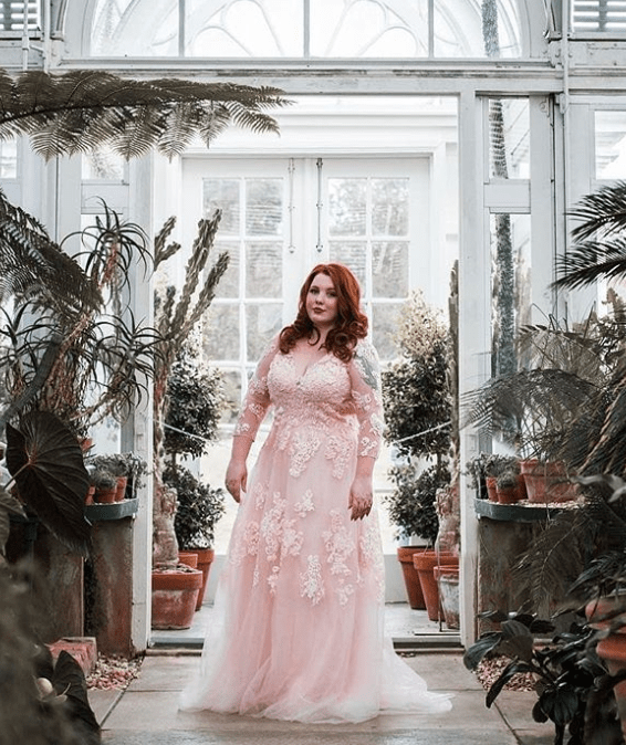 When your stunning pink wedding dress is a $90 Amazon find • Offbeat ...