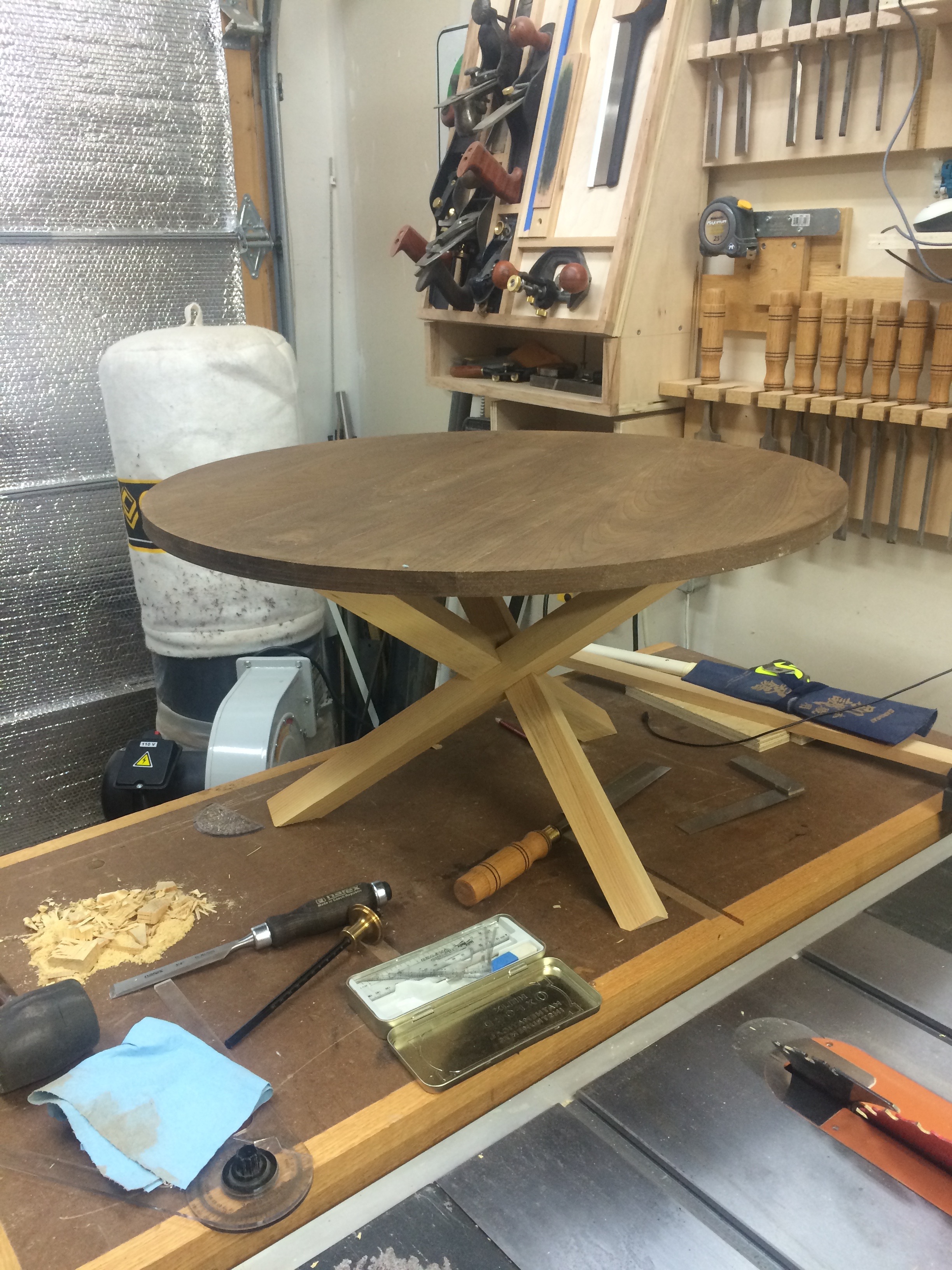 Tripod Table Part 1 Off By An Inch Woodworking