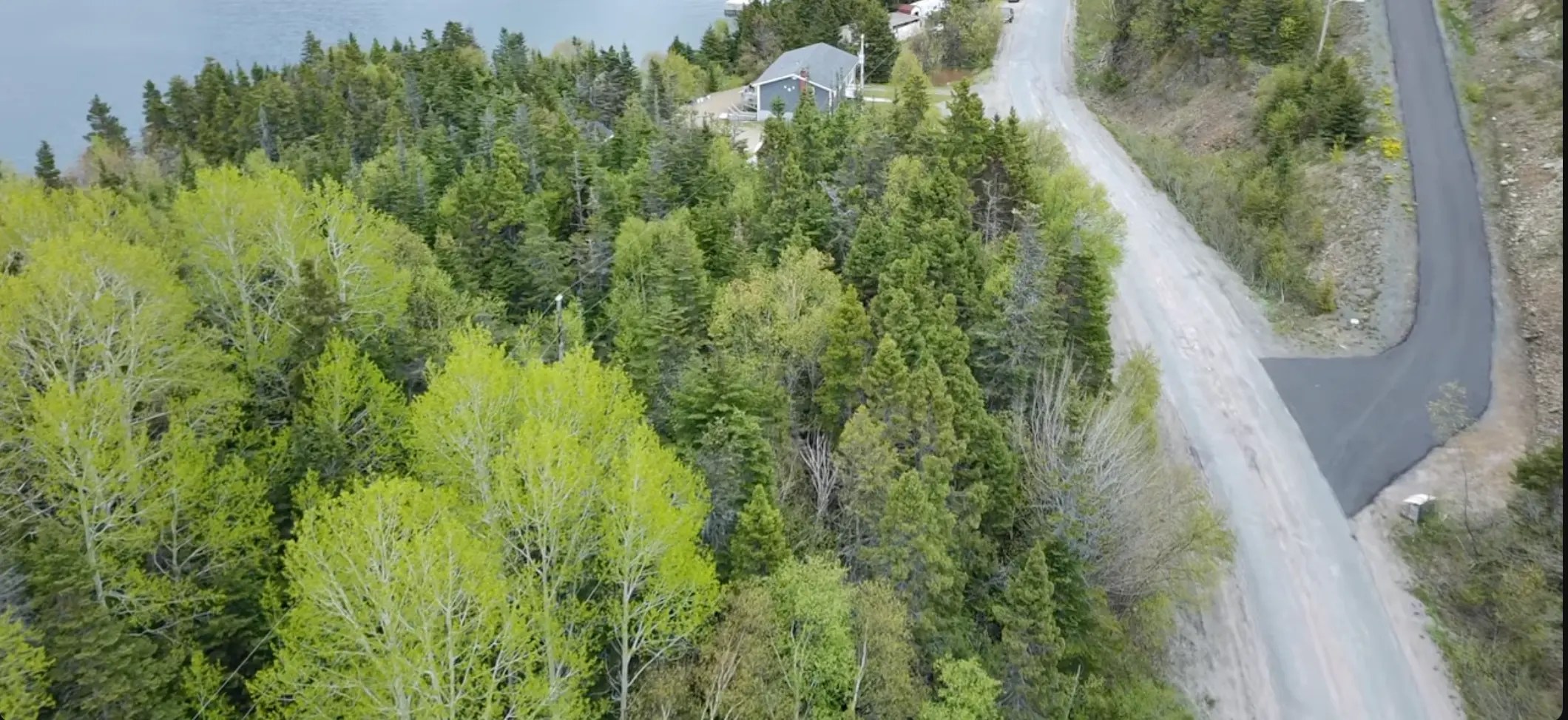 Aerial view of my land in Apsey Brook as taken by Bernie Cooper with his drone