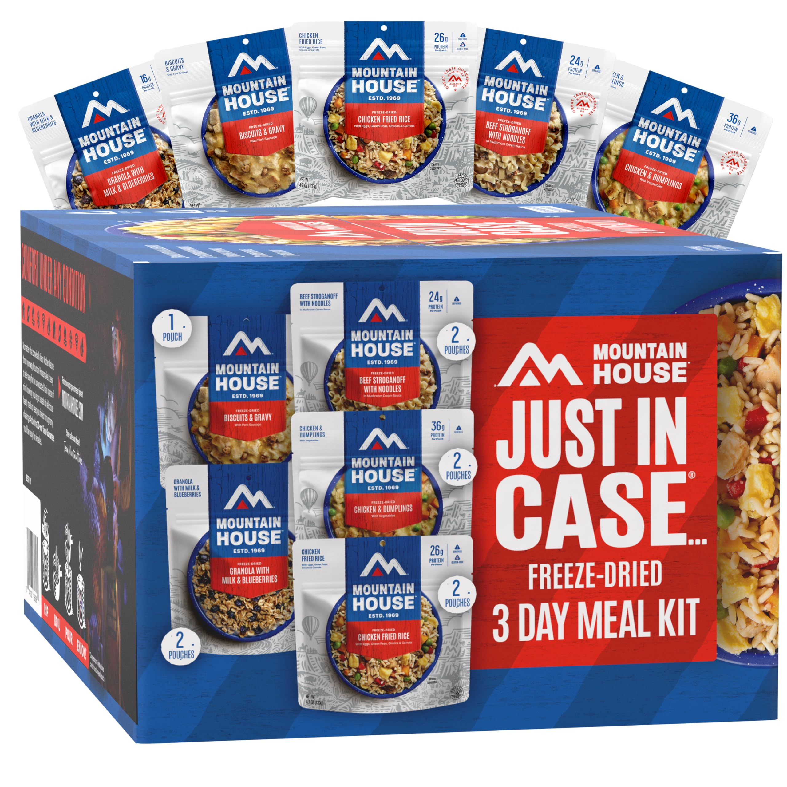 Mountain House 3-day emergency food supply for short-term family preparedness