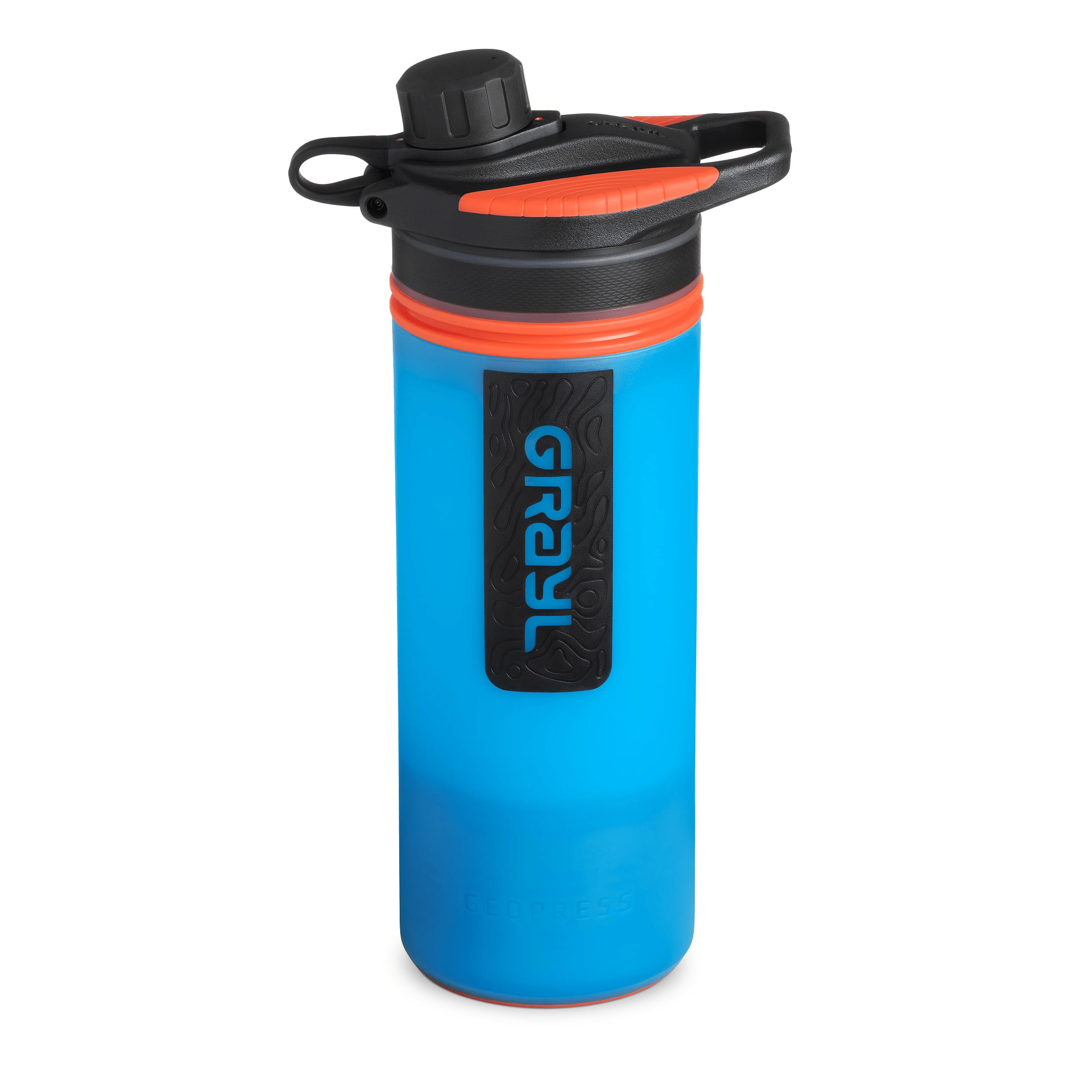 GRAYL GeoPress 24-ounce portable water purifier bottle for evacuation use