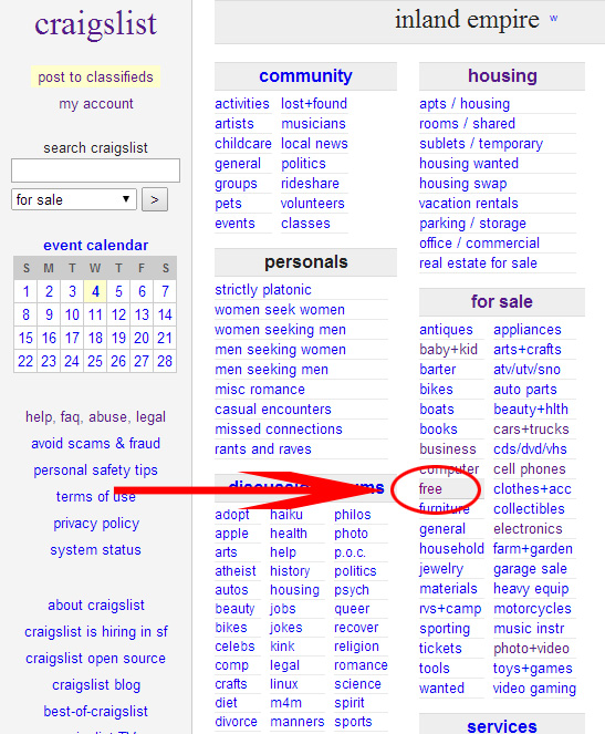 how to find free stuff - off grid world on craigslist inland empire farm animals