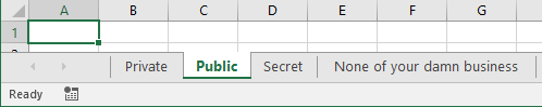 How to share a single excel worksheet
