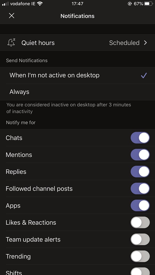 Teams Quiet Hours Settings Valuable for Mobile Devices Office 365 for
