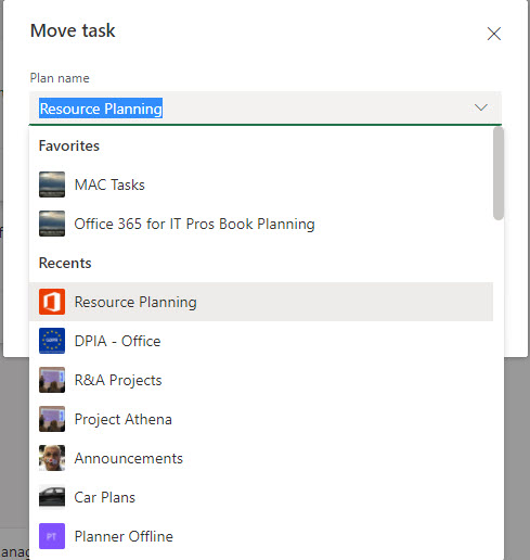 Planner Can Move Tasks To Plans In Other Microsoft 365 Groups Office 