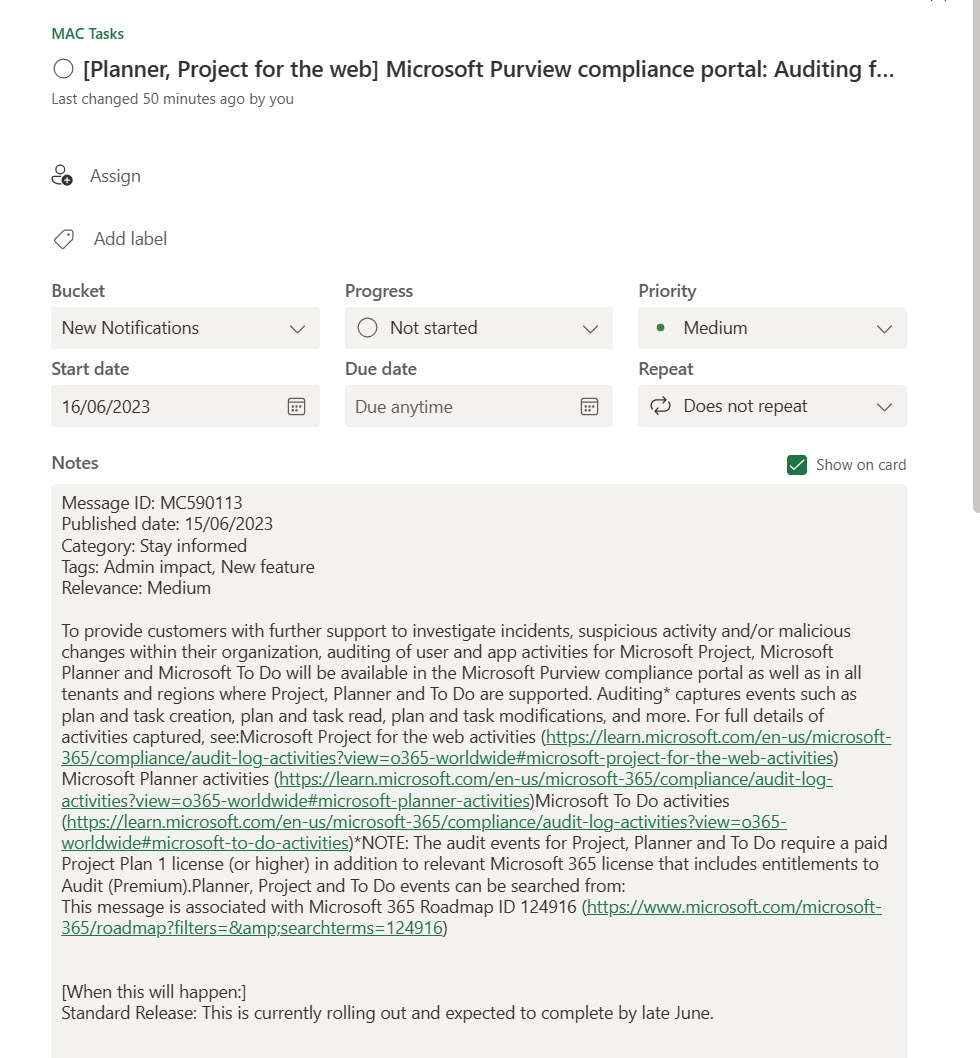 Microsoft Demands Additional Licenses for Planner and To Do Auditing