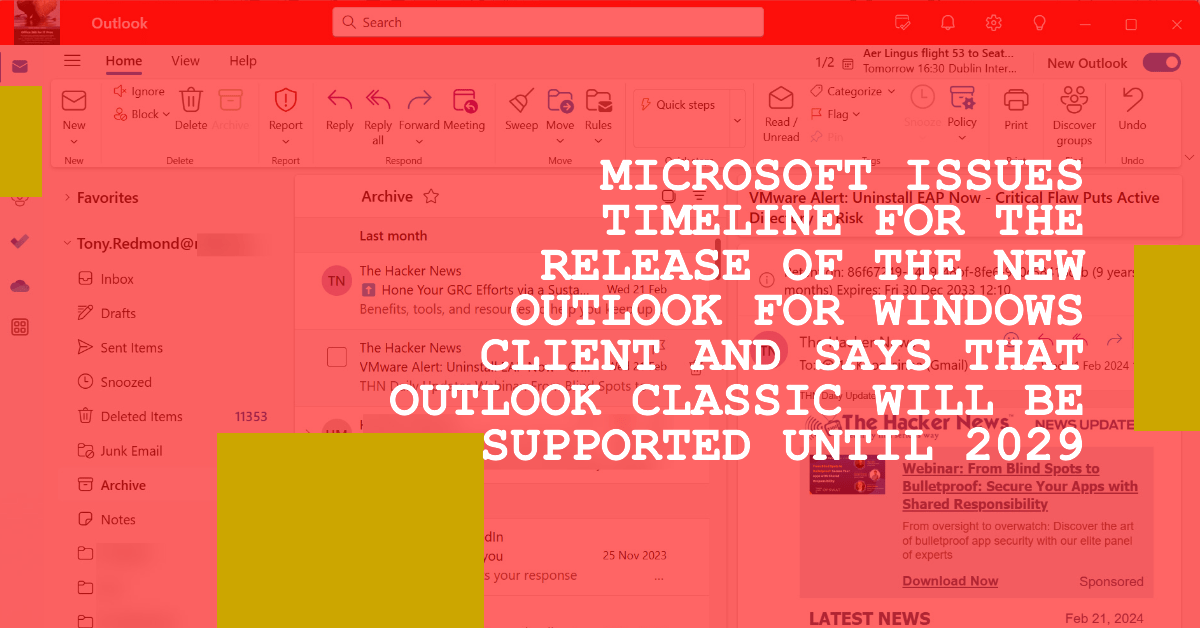 Outlook Classic Support Until At Least 2029