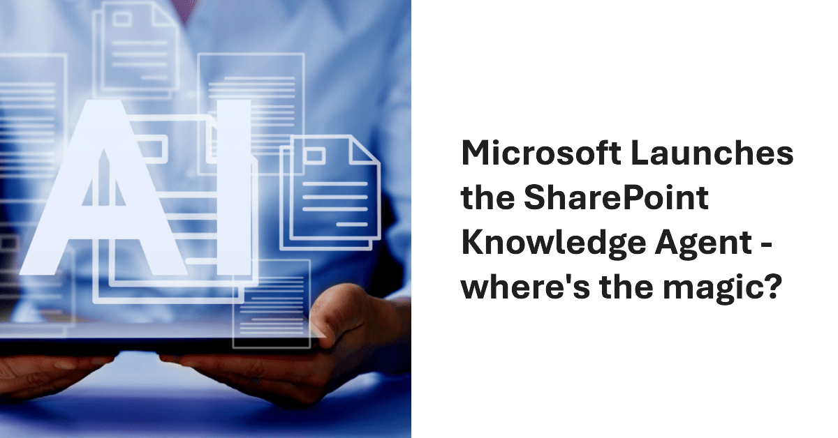 SharePoint Knowledge Agent Available in Preview