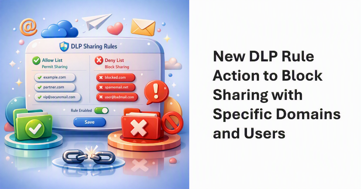 DLP external sharing block.