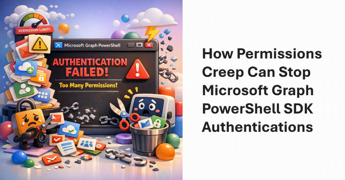How Permissions Creep Can Halt the Microsoft Graph PowerShell SDK