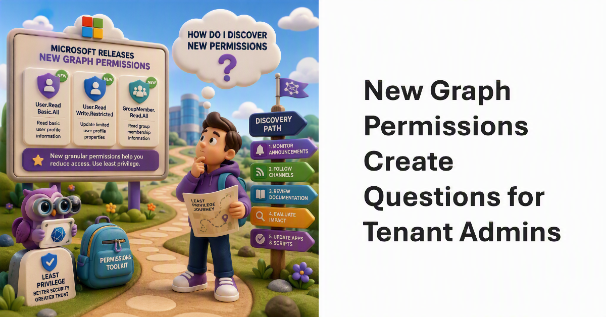 New Graph Permissions Pose Questions for Microsoft 365 Tenants