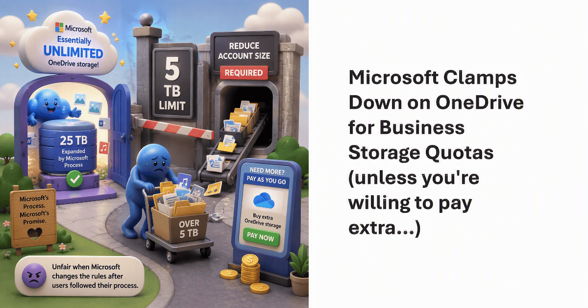 Microsoft Draws Hard Line for OneDrive Storage Quotas