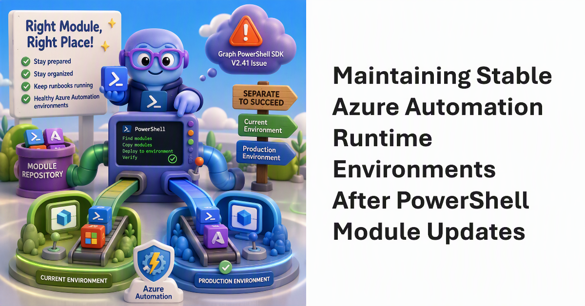 Maintaining Stable Azure Automation Runtime Environments
