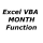 Month VBA Function - How to calculate month from date
