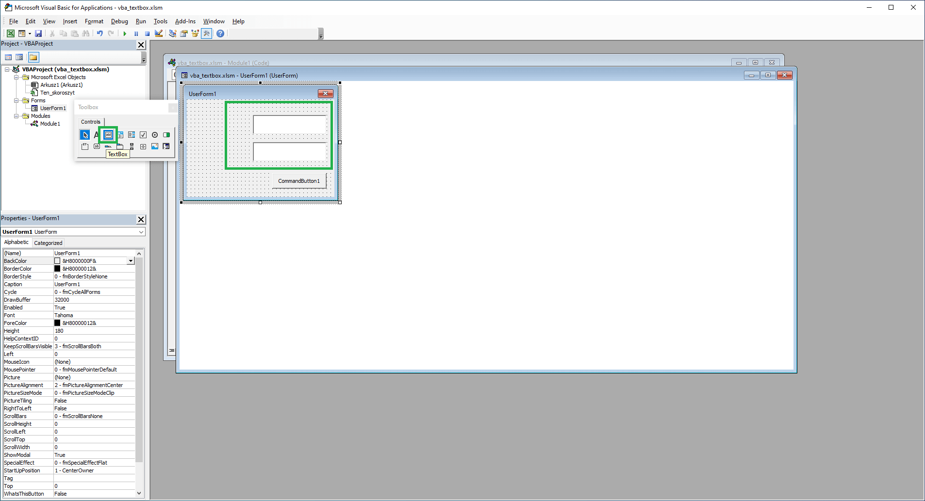ActiveX controls - TextBox in Excel VBA - OfficeInside.Org