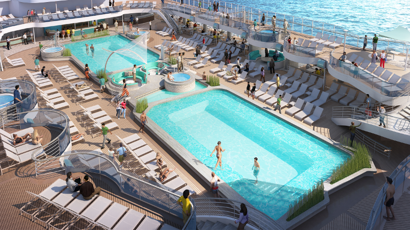 Sky Princess Main Pool