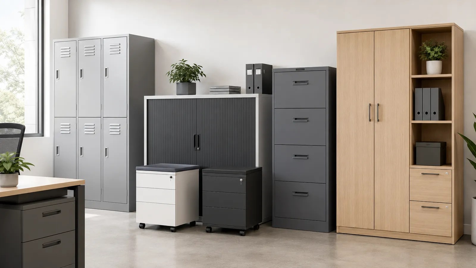 Office storage cabinets, filing cabinets and workplace organisation solutions in Singapore