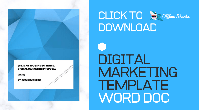 Download Digital Marketing Proposal Template Offline Sharks
