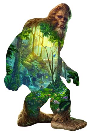 BIG FOOT large shaped puzzle