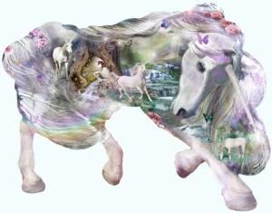 Mystical Fantasy Unicorn shaped puzzle