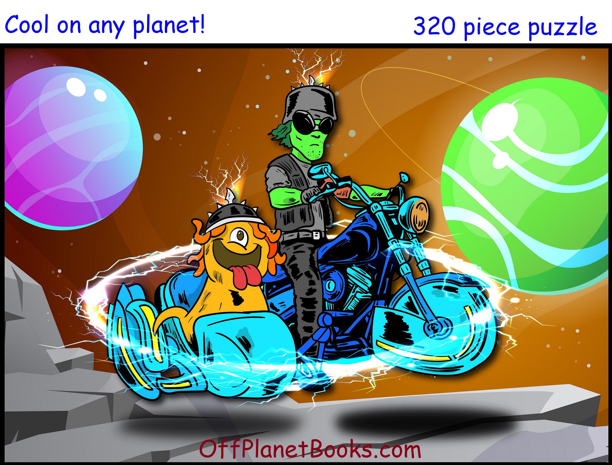 Biker Alien 320 standard cut puzzle