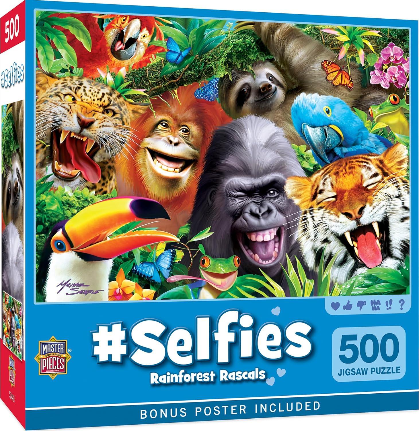 MasterPieces 500 Piece Jigsaw Puzzle - Rainforest Rascals