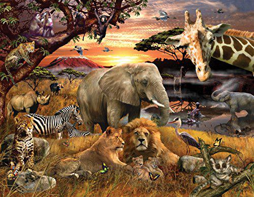 Springbok Wild Savanna Jigsaw Puzzle - 400 pc