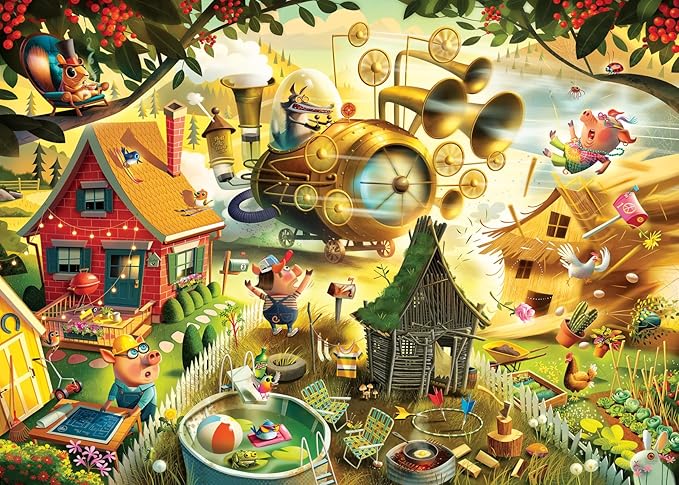 Look Out Little Pigs  1000 pc Puzzle