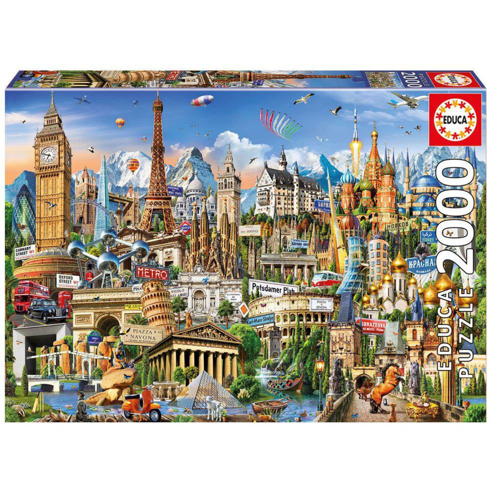 Educa Europe Landmarks - 2000 piece puzzle