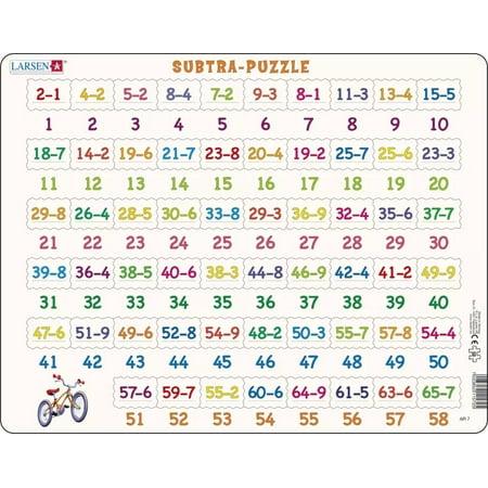 Larsen Puzzles Subtraction Kids Jigsaw Puzzle - 58pc