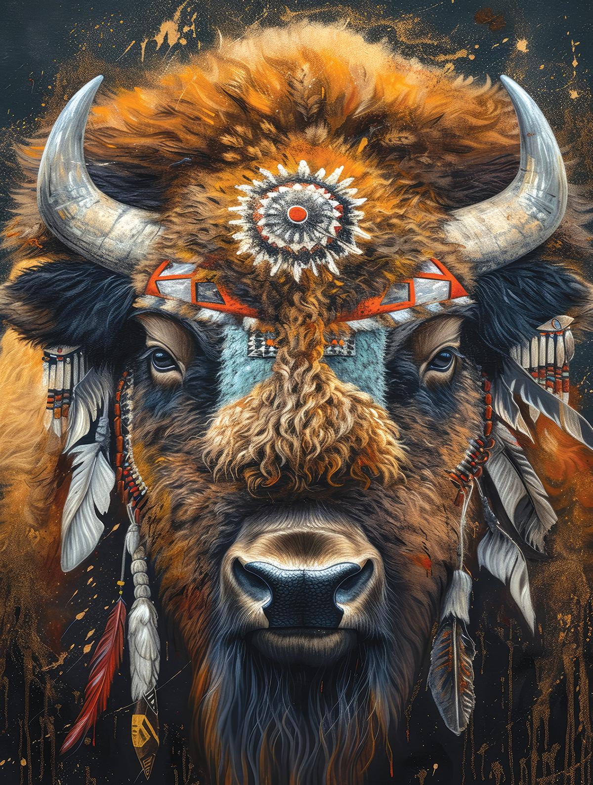 Native American Bison 500