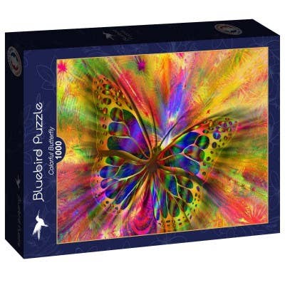 1000 Piece Puzzle - Colorful Butterfly