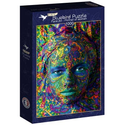 1000 Piece Puzzle - Face Art - Portrait Of Woman