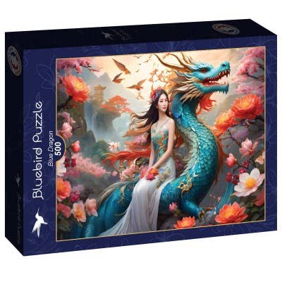 500 Piece Puzzle - Blue Dragon