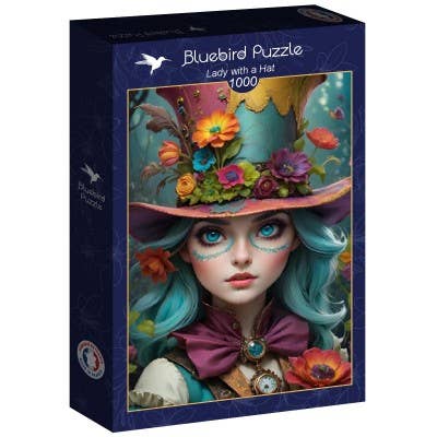 1000 Piece Puzzle - Lady With A Hat