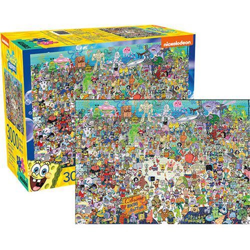 Aquarius SpongeBob Squarepants Cast 3000-Piece Jigsaw Puzzle