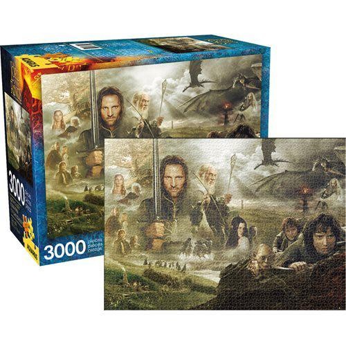 Aquarius Lord of The Rings (3000 Piece Jigsaw Puzzle) - Officially Licensed Lord of the Rings Merchandise & Collectibles - Glare Free - Precision Fit