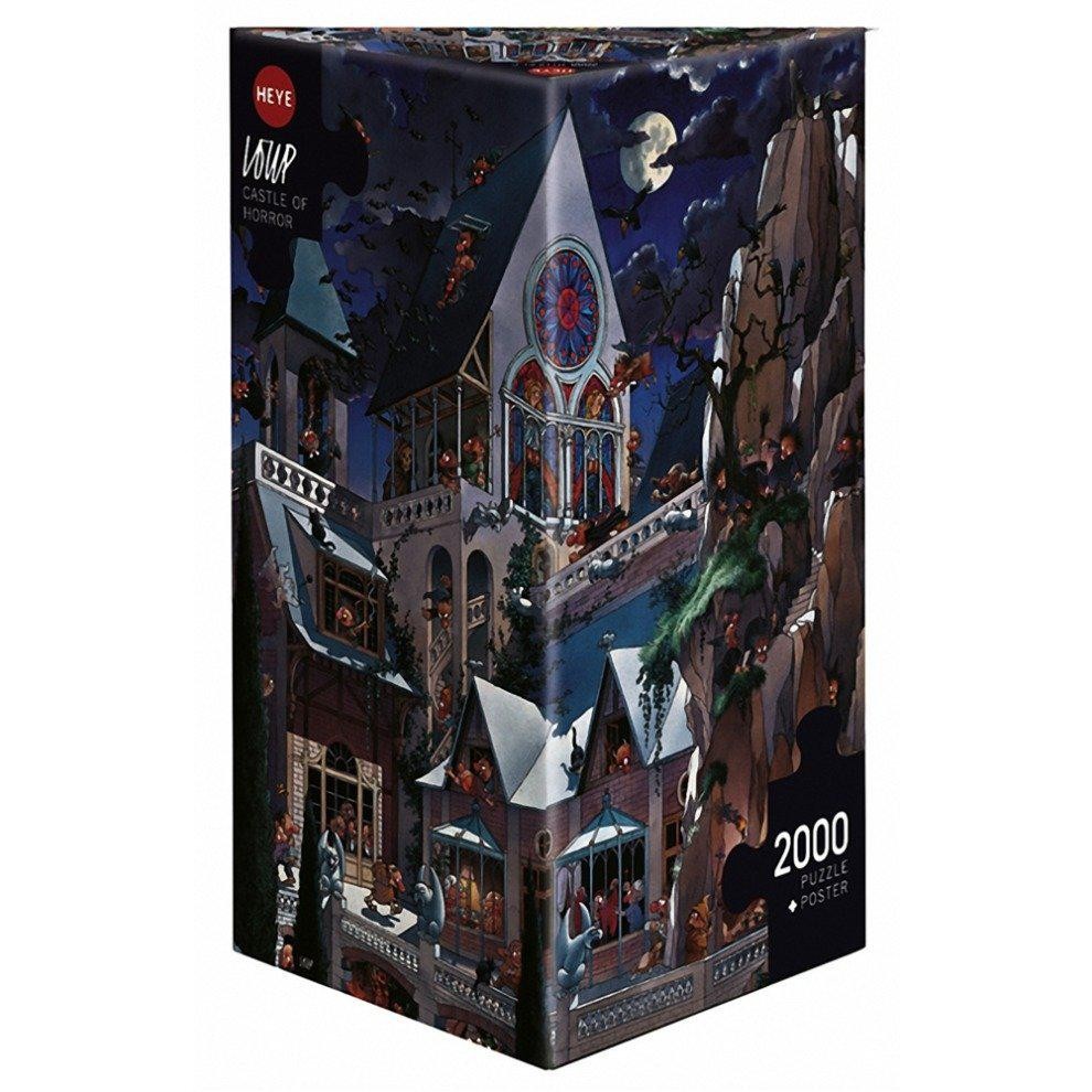 Heye Castle of Horror 2000 Piece Jigsaw Puzzle by Artist Jean-Jacques Loup