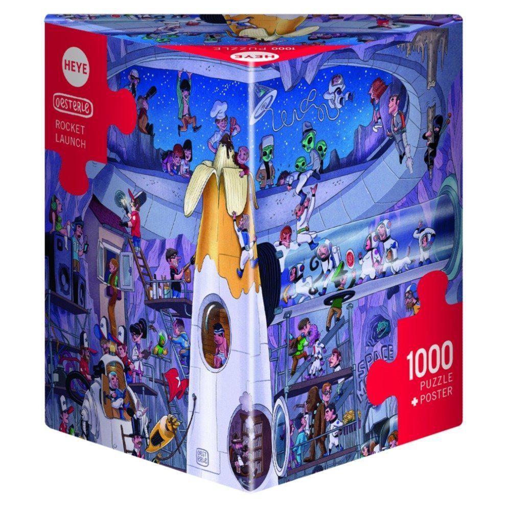 Heye Rocket Launch 1000 piece puzzle - Triangular box