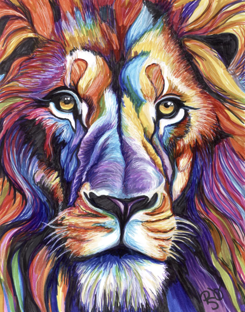 Colorful Lion - 1000 Piece Jigsaw Puzzle