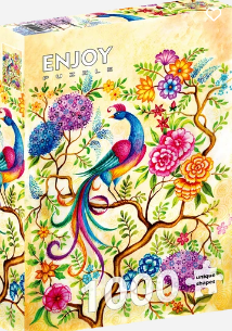Enjoy Puzzle Magical Bird in Tree of Flowers Painting – 1000 Pieces Jigsaw Puzzle