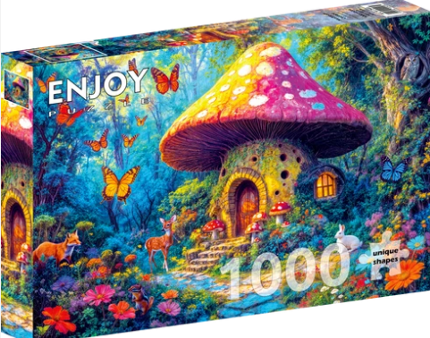 1000 Piece Jigsaw Puzzle - Mushroom Cottage