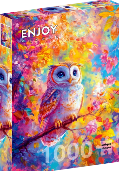 1000 Piece Jigsaw Puzzle - Pastel Owl