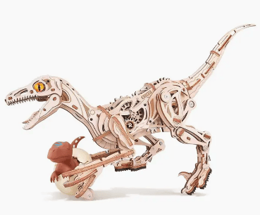 Velociraptor Mechanical 3D Wooden Puzzle