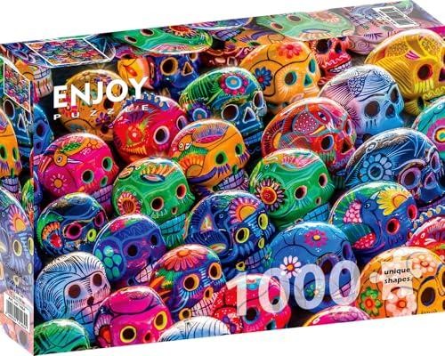 1000 Pieces Jigsaw Puzzle - Colorful Skulls