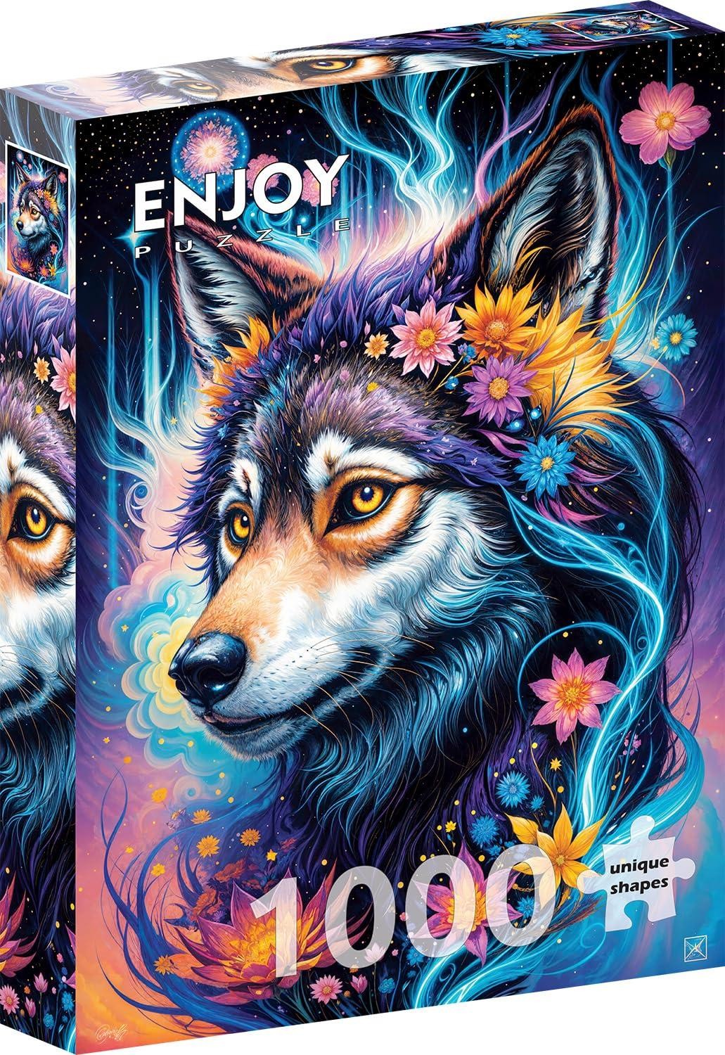 1000 Pieces Jigsaw Puzzle - Magical Wolf Portrait